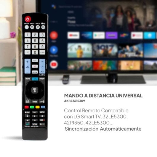 Ociodual Akb73615309 Mando A Distancia Universal Para TV LG Smart Tv