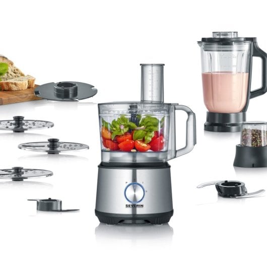 Severin Km 3892 Robot da cucina multifunzione - 1200 W 1,5 L Acciaio inossidabile