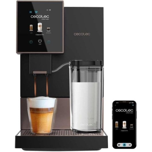 Cafeteira Superautomática Cecotec Cremmaet Compactccino Black Rose 1,1L 19 Bares WiFi e Leiteira