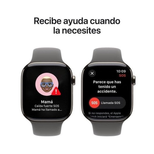 Apple Watch Series 10 GPS + Cellular 46mm OLED Titanio Naturale Cinturino Grigio M/L IP6X