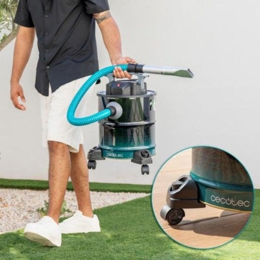 Aspirador cinzas Cecotec Conga Ash 5000 Free 1200W 20L tubo metálico filtro lavável
