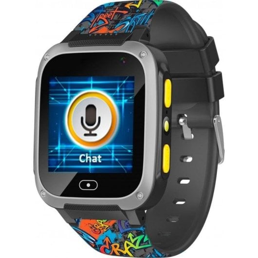 Cefa Toys Hola Watch Urban 2G 1,4" TFT Preto IP66 SOS Compatível Android iOS Crianças