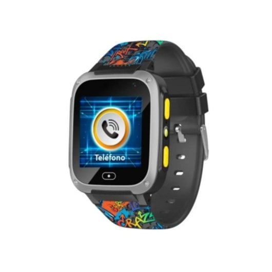 Cefa Toys Hola Watch Urban 2G 1,4" TFT Preto IP66 SOS Compatível Android iOS Crianças