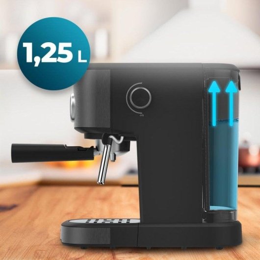 Cafeteira Espresso Cecotec Power Espresso 20 Pecan Steel 1,25 L 20 bares vaporizador