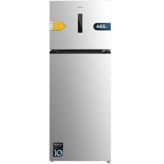Frigorifero Due Porte Cecotec Bolero CoolMarket 2D 465 NF Inox Total No Frost 186cm 465L E Inox