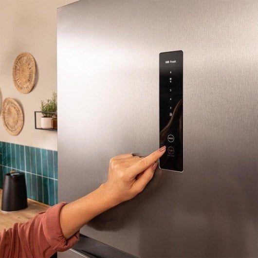 Frigorifero Due Porte Cecotec Bolero CoolMarket 2D 465 NF Inox Total No Frost 186cm 465L E Inox