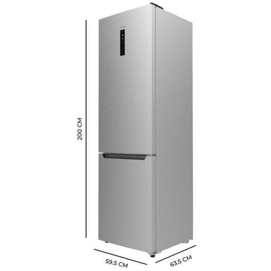 Frigorífico Combi Cecotec Bolero CoolMarket Combi 356 Inox E Total No Frost 200cm 356L E Inox