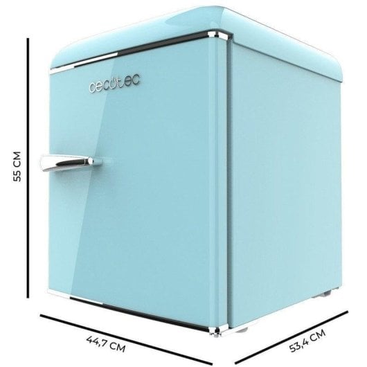 Frigorífico Mini Cecotec Bolero CoolMarket TT Origin 45 Blue E Defrost 55cm 45L E Azul Retro