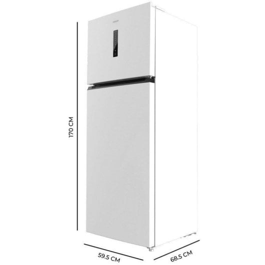 Frigorifero Doppia Porta Cecotec Bolero CoolMarket 2D 465 NF White E Total No Frost 185 cm 465L E Bianco