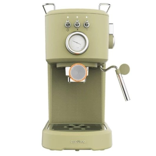 Kaffeemaschine Espresso Cecotec Power Espresso 20 Retro Green 1,25L 20 bar mit Milchaufschäumer
