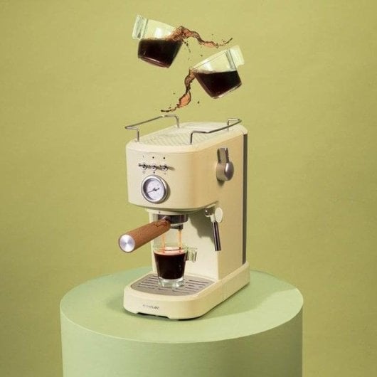 Kaffeemaschine Espresso Cecotec Power Espresso 20 Retro Green 1,25L 20 bar mit Milchaufschäumer