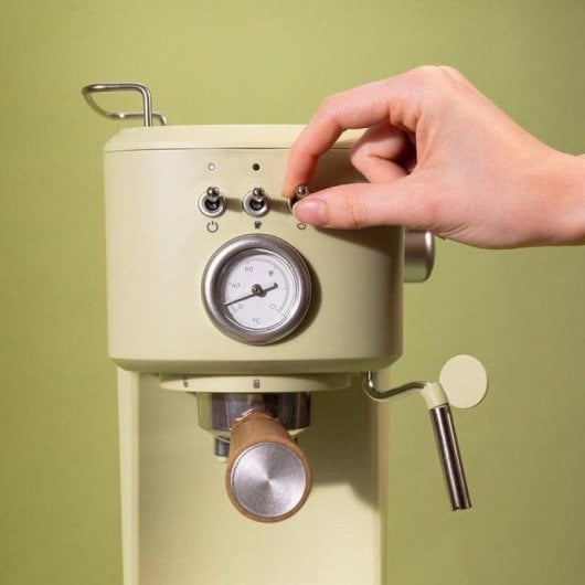 Kaffeemaschine Espresso Cecotec Power Espresso 20 Retro Green 1,25L 20 bar mit Milchaufschäumer