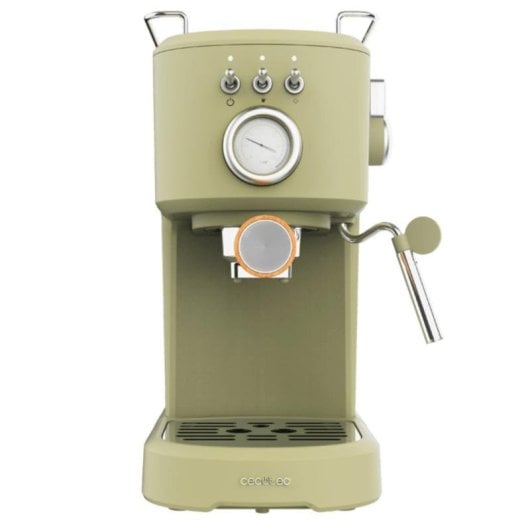 Kaffeemaschine Espresso Cecotec Power Espresso 20 Retro Green 1,25L 20 bar mit Milchaufschäumer