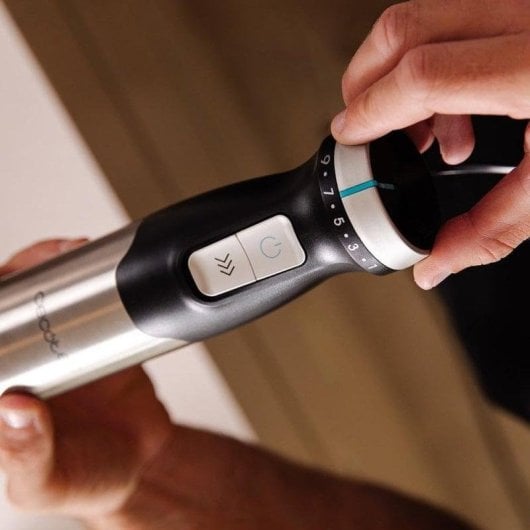 Frullatore ad immersione Cecotec Power Pulsar 2300MAX Cream&Crrush XL 2300W 4 Lame Acciaio Inox Set Accessori