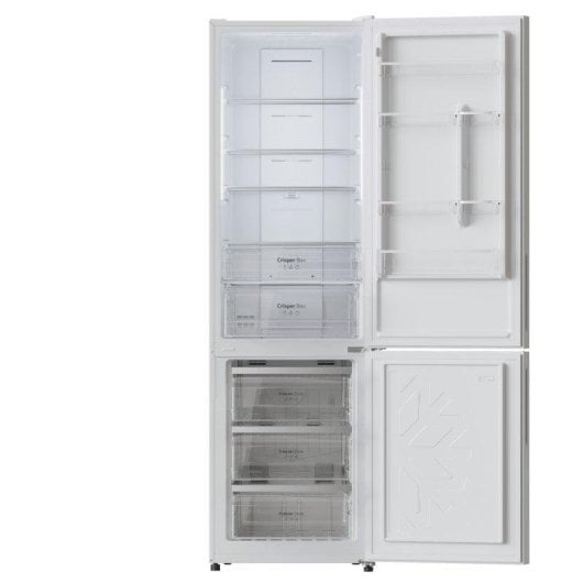 Frigorifero Combi Cecotec Bolero CoolMarket Combi 356 White Glass E Total No Frost 200cm 356L E Bianco Display LED Fast Cooling