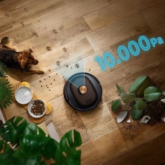 Aspirateurs Robots et Laveur Cecotec Conga 10090 AI Spin Revolution Ultra Power Home Lifestyle Vidage Automatique Navigation IA Laser 10.000 Pa Compatible Assistant Vocal