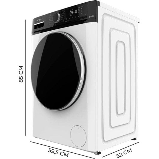 Máquina de Lavar Roupa Cecotec Bolero DressCode 8610 8 Kg 1400rpm A Branco Vapor Inverter
