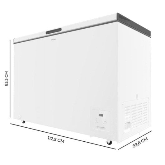 Gefriertruhe Cecotec Bolero Coolmarket Chest 299 E weiß 299L Inverter Plus