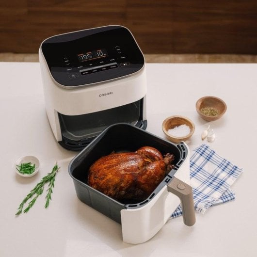 Freidora de ar Cosori Turbo Blaze Chef Edition 6L 1725W com acessórios extra