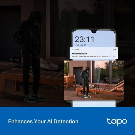 Caméra IP TP-Link Tapo C325WB 2K Vision Nocturne Extérieur IA Alarme