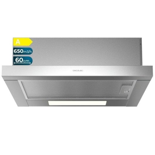 Campana extractora Cecotec Bolero Flux TLM 606500 Inox Telescopique 60cm LED Inox