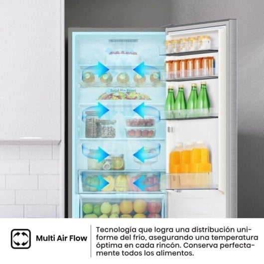 Frigorífico Combi Hisense RB440N4ACC No Frost 201cm 336L C Inox LED