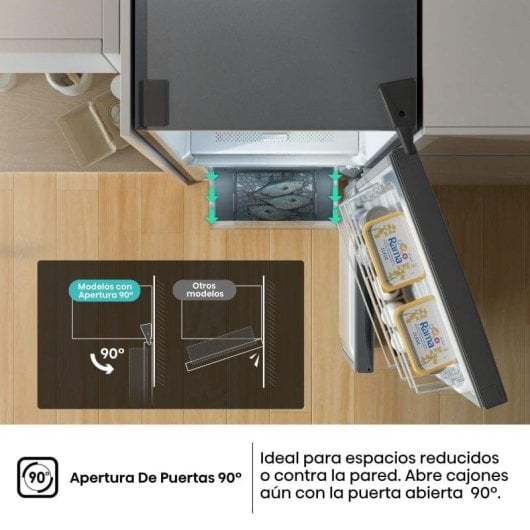 Frigorífico Combi Hisense RB440N4ACC No Frost 201cm 336L C Inox LED