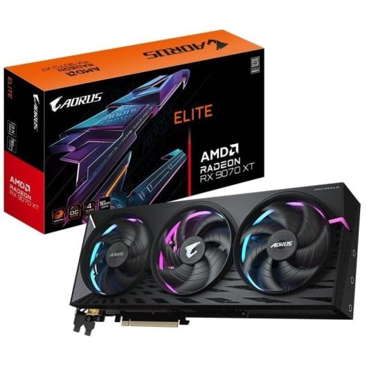 Tarjeta Gráfica Gigabyte Radeon RX 9070 XT AORUS ELITE 16GB GDDR6