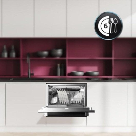 Lavavaisselle Cecotec Bolero Aguazero 2400 6 Couverts Classe D Écran Tactile Noir