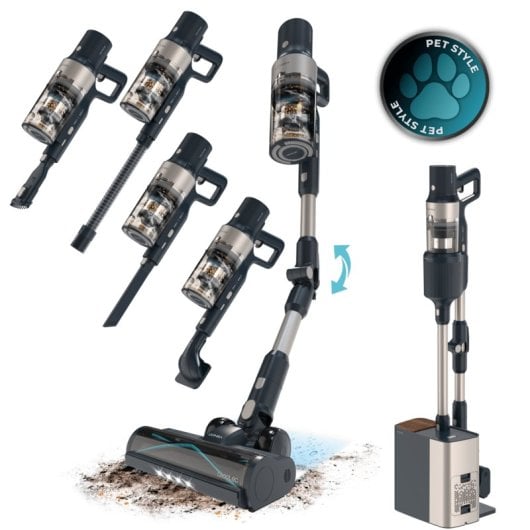 Aspirapolvere senza fili Cecotec Conga Rockstar 5500 700W Stazione Autovuoto Pet Flex 90 min