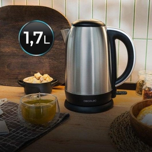 Fervedor Cecotec Thermosense 200 Steel Aço Inoxidável 1,7L 2200W Base 360º