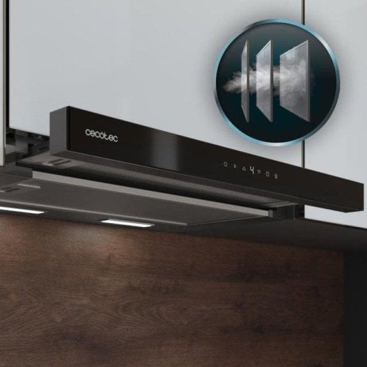 Campana extractora Cecotec Bolero Flux TLT 605500 Telescópica 60cm Controlo Tátil e Hand Movement Control