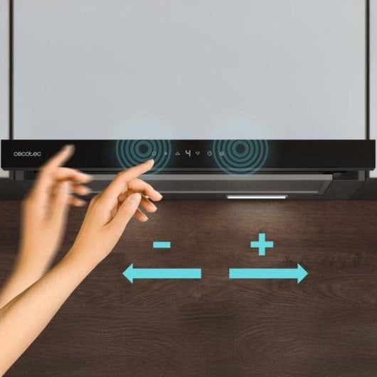 Campana extractora Cecotec Bolero Flux TLT 605500 Telescópica 60cm Controlo Tátil e Hand Movement Control