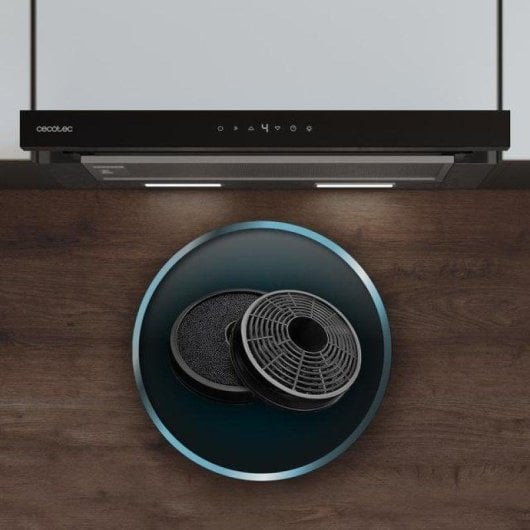 Campana extractora Cecotec Bolero Flux TLT 605500 Telescópica 60cm Controlo Tátil e Hand Movement Control