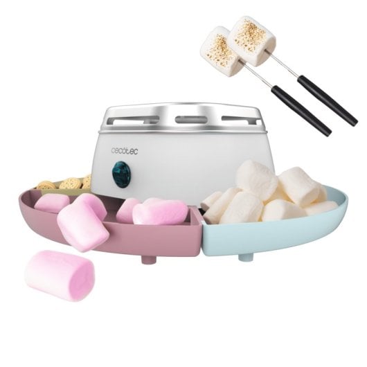 Máquina de marshmallow Cecotec Fun&Sugar Marshmallow 270 W Inox com 2 garfos