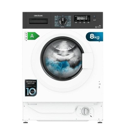 Máquina de Lavar Roupa Cecotec Bolero DressCode 840 BI 8 Kg 1350rpm A Branco Inverter Vapor