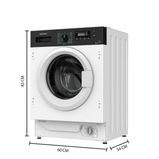 Máquina de Lavar Roupa Cecotec Bolero DressCode 840 BI 8 Kg 1350rpm A Branco Inverter Vapor
