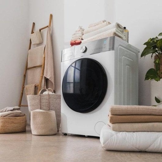 Máquina de Lavar Roupa Cecotec Bolero DressCode 9800 9 kg 1400rpm A Branco Display XXL Vapor