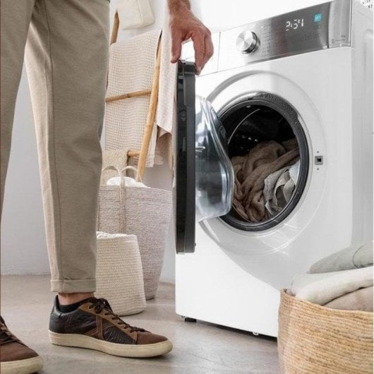 Máquina de Lavar Roupa Cecotec Bolero DressCode 9800 9 kg 1400rpm A Branco Display XXL Vapor