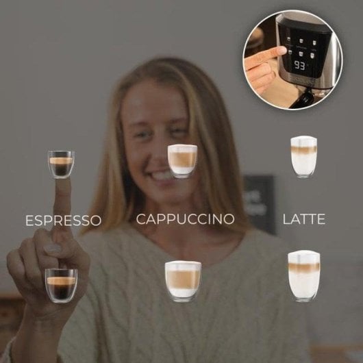 Kaffeemaschine Halbautomatisch Cecotec Power Espresso 20 Cream 1L 20bar Touchscreen Milchbehälter