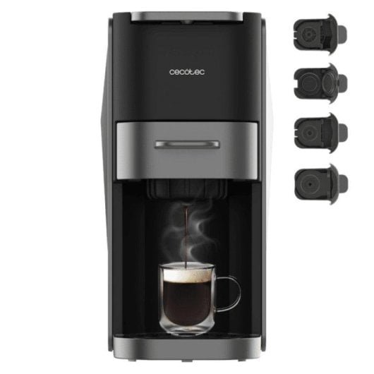 Cafeteira Espresso Cecotec FreeStyle Compact Dark 0,7L 20 bar Multicápsula 4 em 1