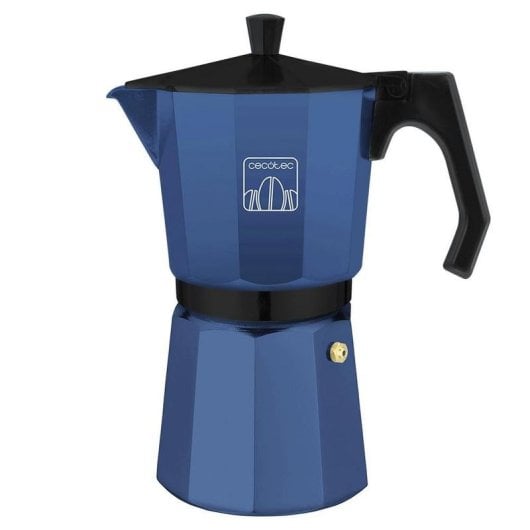 Cafeteira Italiana Cecotec Cumbia Mokclassic 900 Blue 550 ml 9 chávenas filtro inox segurança