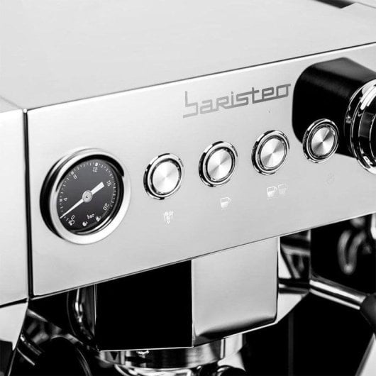Cafeteira Profissional Cecotec Baristeo Brava 2,5L 15 bar duplo boiler 4 vaporizadores