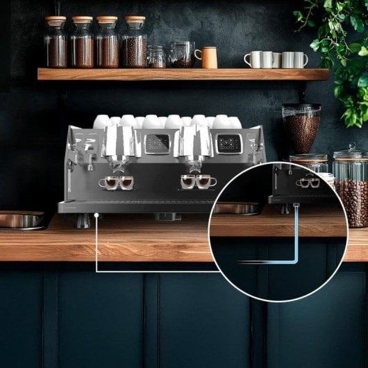 Cafeteira Espresso Comercial Cecotec Baristeo Regina 4 chávenas 9 bares LCD 5200W