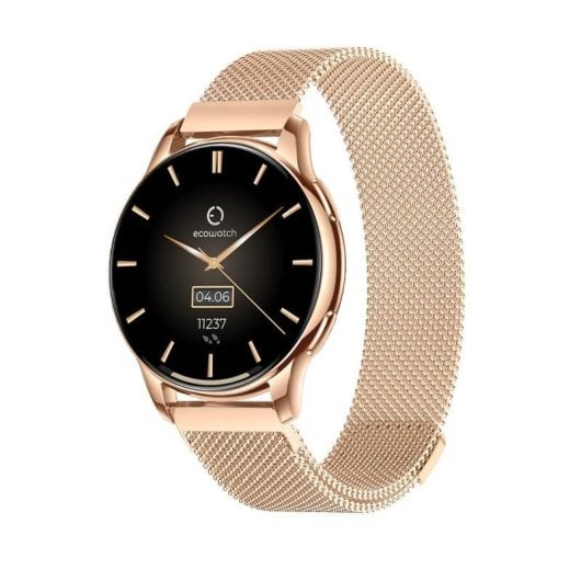 Maxcom Ecowatch 3 Bluetooth 42mm AMOLED Or IP67 SpO2 Pulsomètre Suivi du Sommeil Tensiomètre