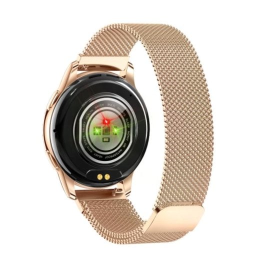 Maxcom Ecowatch 3 Bluetooth 42mm AMOLED Or IP67 SpO2 Pulsomètre Suivi du Sommeil Tensiomètre
