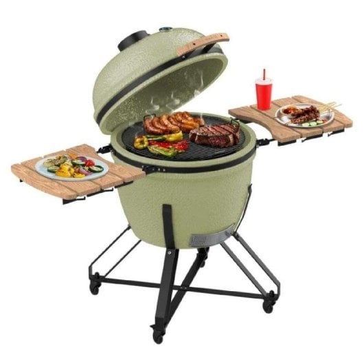 Barbacoa Kamado Cecotec 66 cm Cerámica Control Preciso Termómetro Integrado