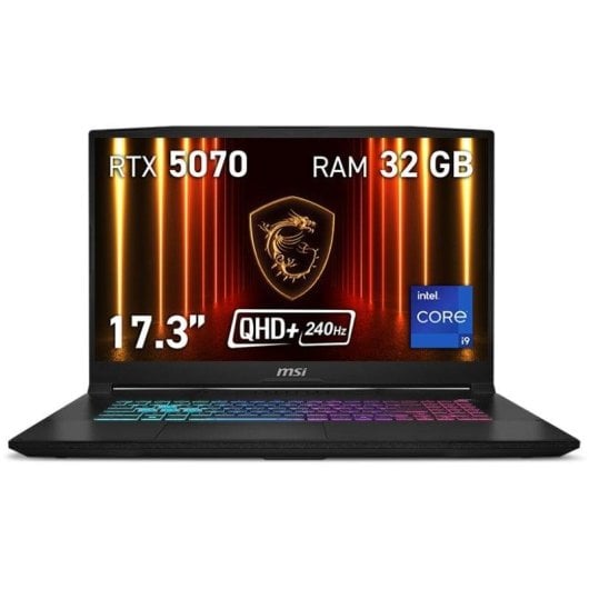 MSI Katana 17 HX B14WGK-033XES Intel Core i9-14900HX 32GB DDR5 1TB SSD RTX 5070 17.3" QHD