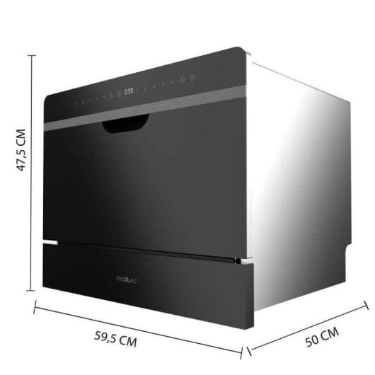 Lavavajillas Cecotec Bolero Aguazero 2500 S-BI 6 Serviços D Touch Control ChildLock