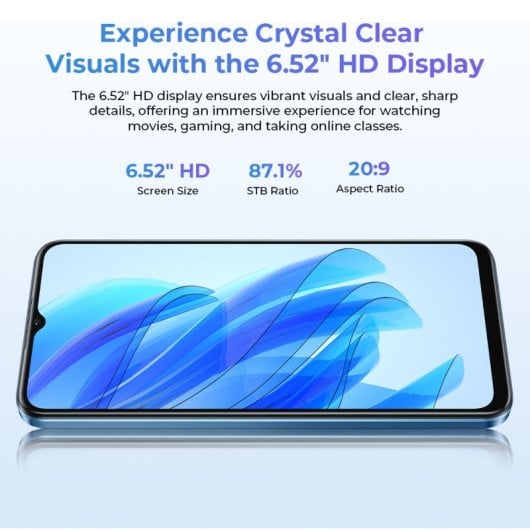 Oukitel C57 Pro 4GB 128GB Octa Core Pantalla 6.52" Android 14 Lector Huella Azul